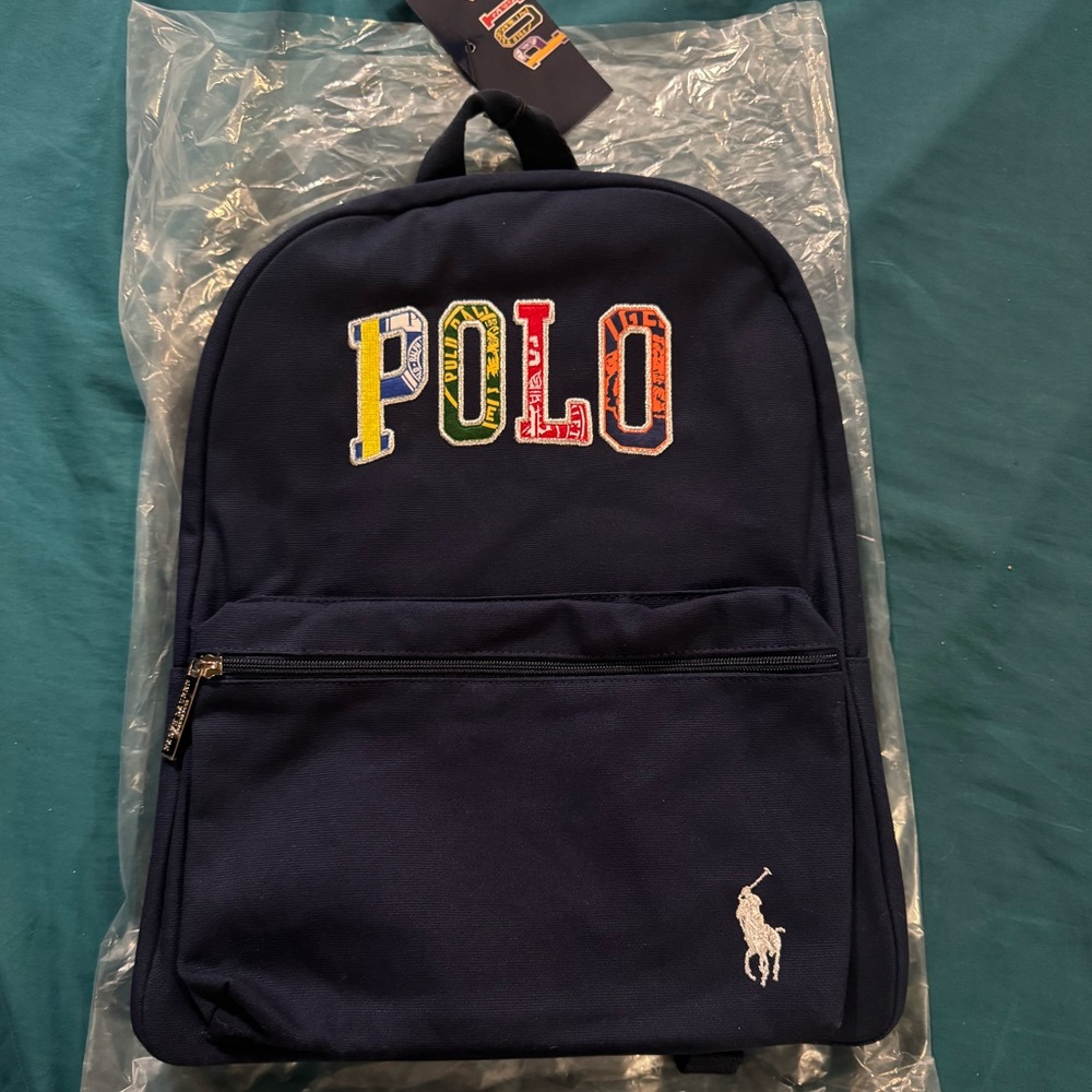 ****SOLD****Polo Ralph Lauren Navy Blue Backpack